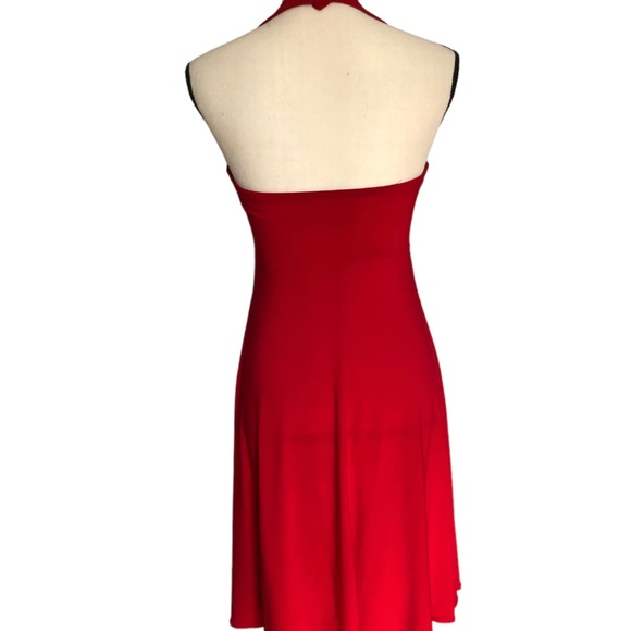 Woman Red Backless Dress Sequin Detail size 6 - Picture 3 of 4